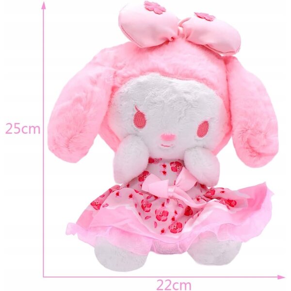 Peluche anime 25 cm morbido e resistente per bambini con design unico