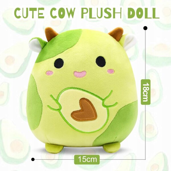 ZALOIFE Pupazzo Morbido Avocado Verde 18 cm - Peluche per Bambini dai 3 Anni