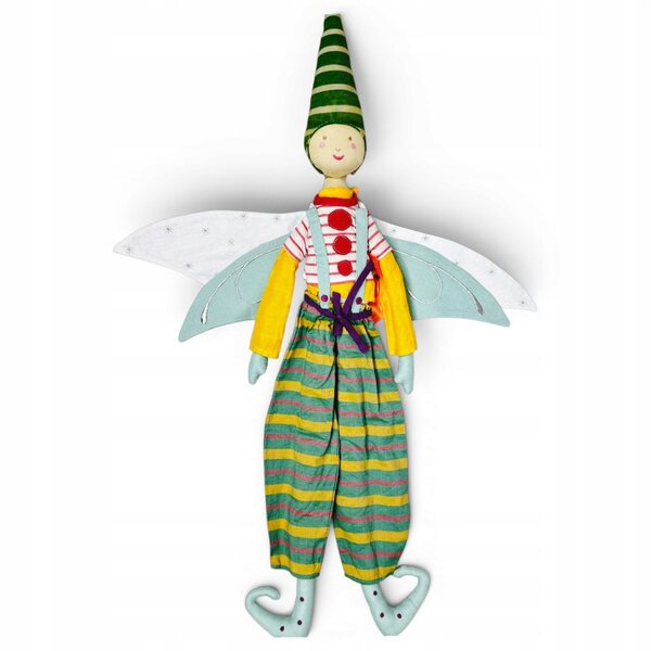 Aquagrüne Elfe bestickte Stoffpuppe 60 cm L'Oiseau Bateau