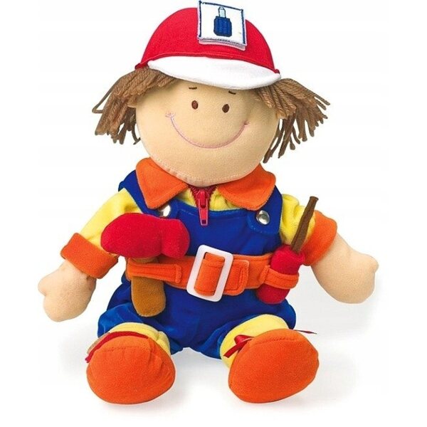 Set 3 bambole in stoffa con 3 mestieri per gioco creativo Small Foot