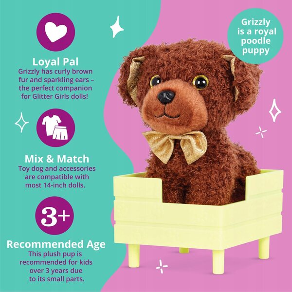 GLITTER GIRLS Pluszowy piesek 36 cm accessorio per bambole dai 3 anni