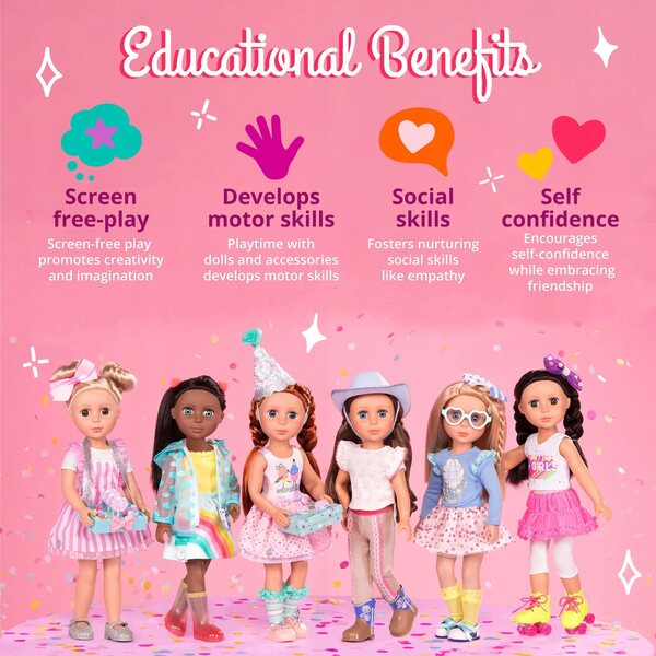 GLITTER GIRLS Pluszowy piesek 36 cm accessorio per bambole dai 3 anni