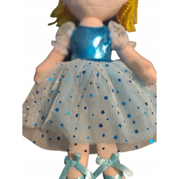 Magica Bambola Principessa in Abito Blu Morbida e Coccolosa per Bambini