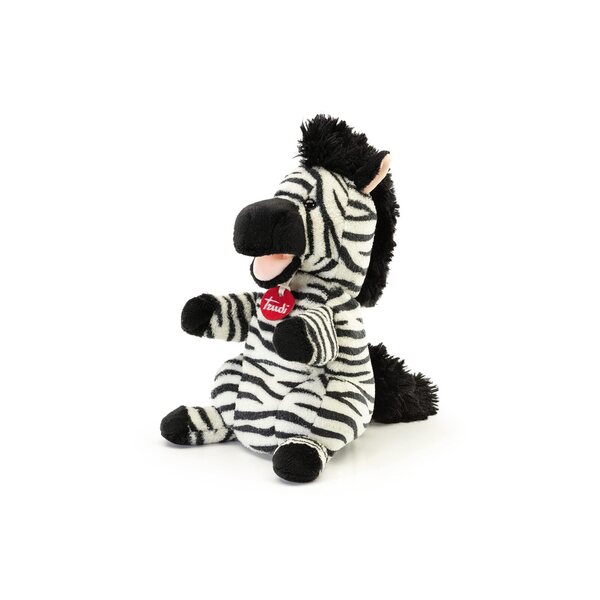 Pacynka Zebra in Peluche Morbida e Coccolosa per Bambini 3+ Anni 17x29x18 cm