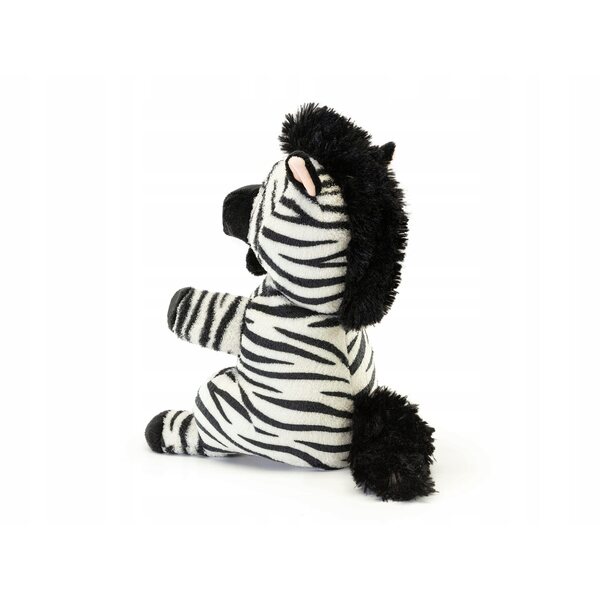 Pacynka Zebra in Peluche Morbida e Coccolosa per Bambini 3+ Anni 17x29x18 cm