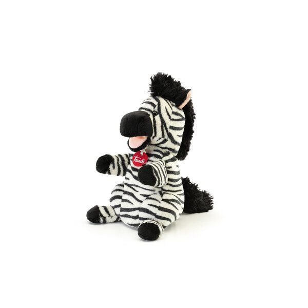 Pacynka Zebra in Peluche Morbida e Coccolosa per Bambini 3+ Anni 17x29x18 cm
