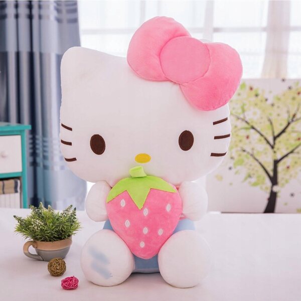 ZALOIFE Peluche Gatto Bianco 30 cm Gioco Morbido per Bambini dai 3 Anni