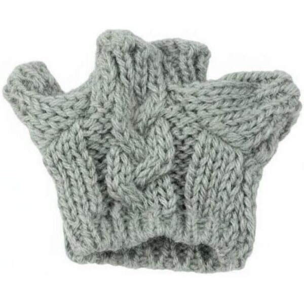 Mini Maglione in Lana per Bambole in Cotone 8-15 cm - Abbigliamento Adorabile Grigio