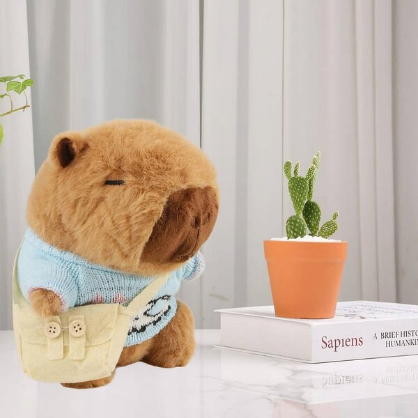 Capybara Plüschtier 23cm Kuscheltier für Kinder ab 3 Jahren