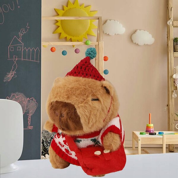Capybara Plüschtier 23cm Kuscheltier für Kinder ab 3 Jahren