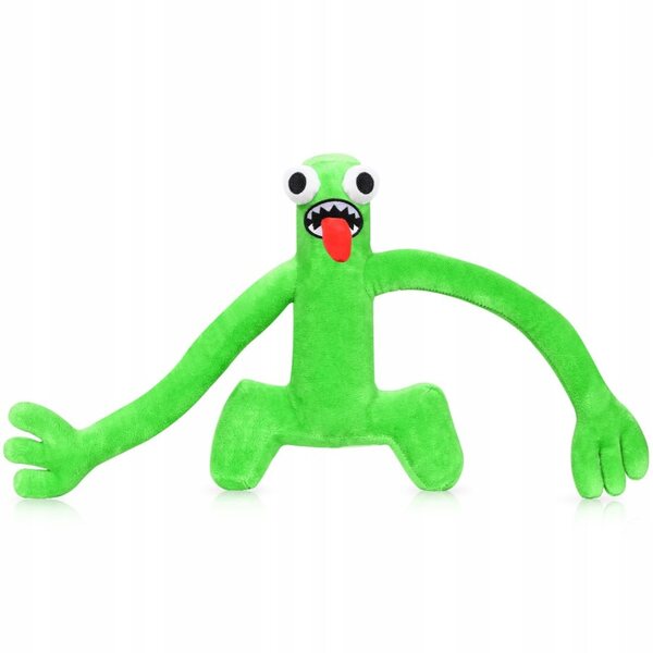Regenbogenmonster, grünes Plüschtier für Kinder und Erwachsene, Höhe 24 cm