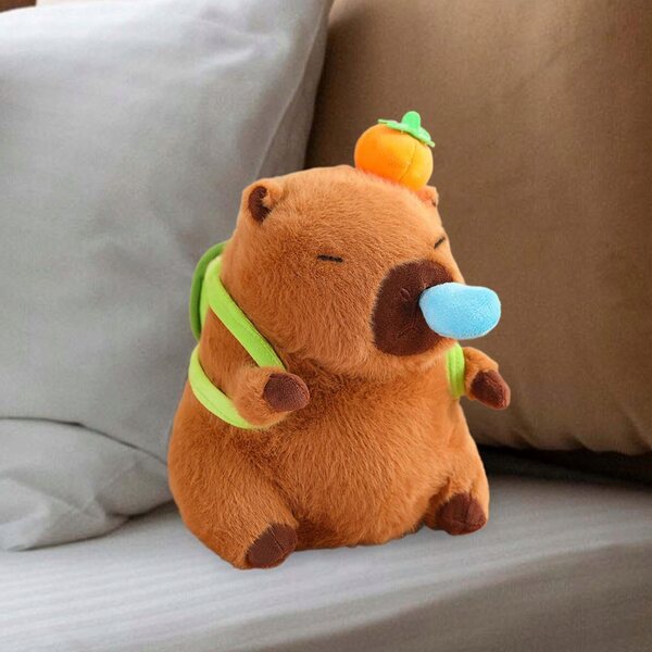 Peluche Kapibara Morbida con Bolla di Muco Retrattile - Giocattolo Unisex 30cm
