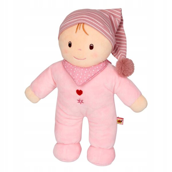 Spiegelburg BabyGlück Kuschelpuppe 28 cm rosa, erster Spielgefährte