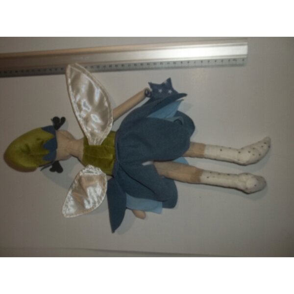 Sweety Toys Stofffee 30 cm Blondine im grünen Kleid – Stofftier