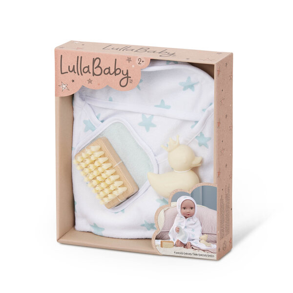 LullaBaby Badedecke mit Zubehör für neugeborene Puppe 35,5 cm