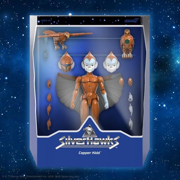 Figurina SilverHawks ULTIMATES! Copper Kidd 18 cm - Azione e Dettaglio Perfetto