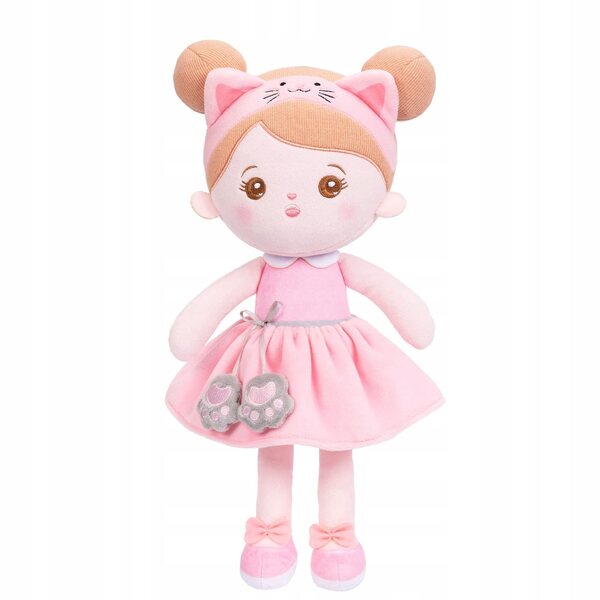Bambola Morbida per Neonati con Gattino 32 cm - Giocattolo Morbido per Bambini 3+