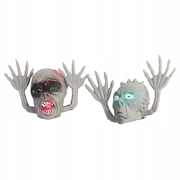 12 Halloween-Fingerpuppen für Kinder, Rollenspielspielzeug aus strapazierfähigem PVC