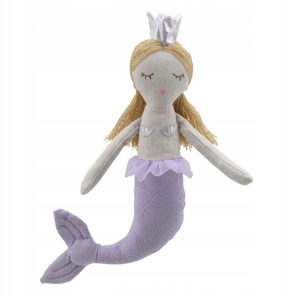 Wilberry bambola di pezza 29 cm - sirena sotto con capelli biondi