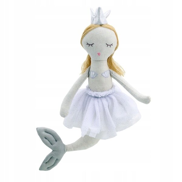 Wilberry bambola di pezza 29 cm - sirena sotto con capelli biondi