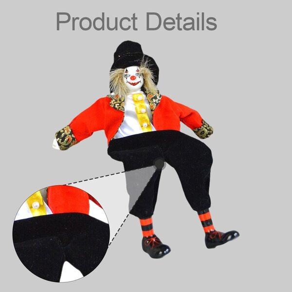 Keramik-Clown-Puppe: Einzigartige und handwerkliche Dekoration für Zuhause und Büro