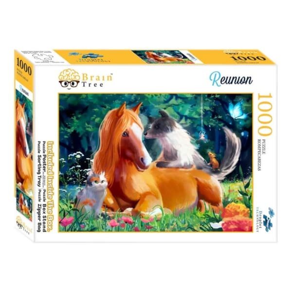 Brain Tree Puzzle Animal Meeting 1000 Teile Qualität und Spaß