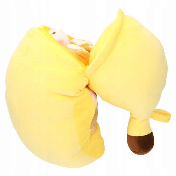 Morbidissima Peluche a Forma di Banana Gialla per Bambini 60x21 cm