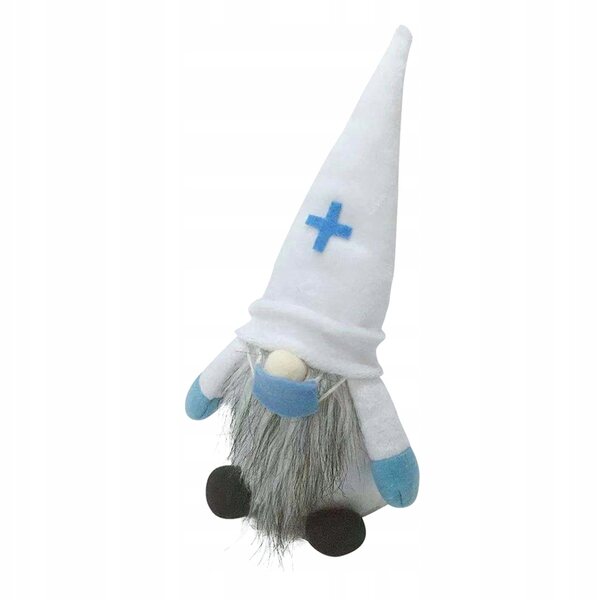 Gnom-Doktor-Dekoration aus blauem Stoff für Zuhause und Kinder