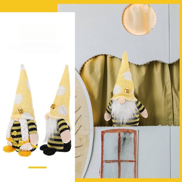 Set 2 bambole gnomo decorative per festival estivo – decorazioni casa originali