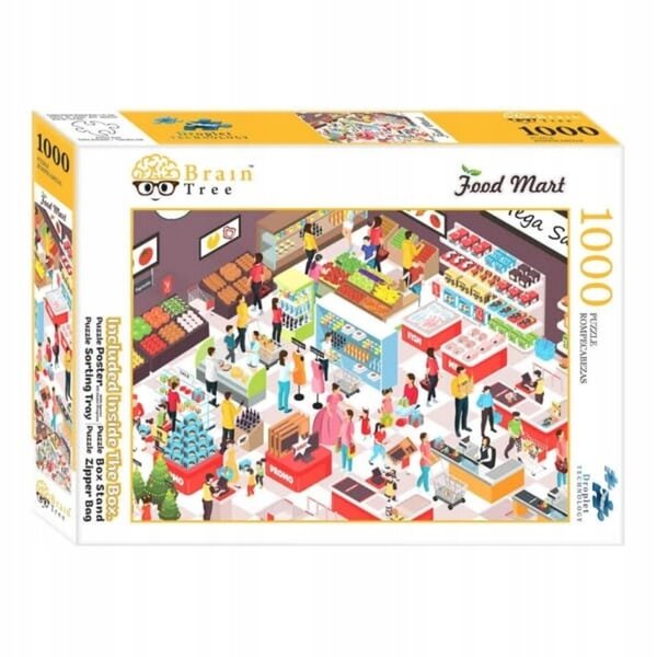 Brain Tree Puzzle 1000 Elemente mit Mattdruck und Einzelstücken 70x50 cm