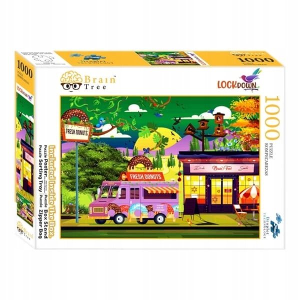 Brain Tree Puzzle 1000 Teile – Maße 70x50 cm mit mattem Finish