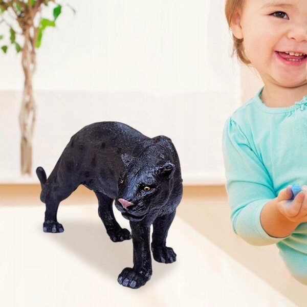 Figura animale in PVC ecologico, postura stante, decorazione e regalo per bambini