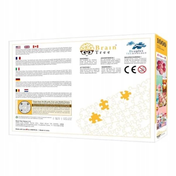 Brain Tree Puzzle 1000 Teile Ciasta Cupcakes mit mattem Finish und einzigartigen Details