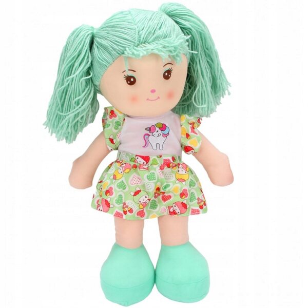 Bambola di pezza menta 51 cm - morbido peluche per bambini 3+