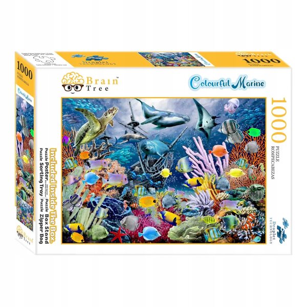 Puzzle Brain Tree - Barwne Morze - 1000 elementów