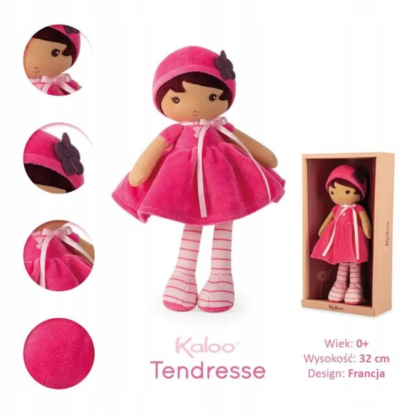Kaloo Emma 32 cm – Weiches Plüschtier für Neugeborene in eleganter Verpackung