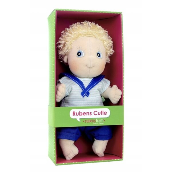 Bambola Rubens Barn Adam Cutie 32 cm in tessuto per bambini 12+ mesi