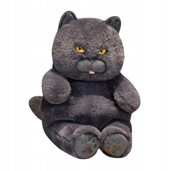 Peluche gatto British Shorthair 30 cm morbido e decorativo per bambini