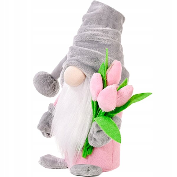 Lalcca decorativa Skrzat con tulipani per Festa della Mamma 37 cm