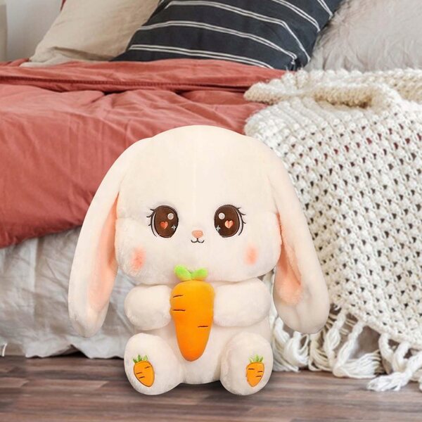Peluche coniglio morbido 30 cm decorazione e giocattolo regalo originale
