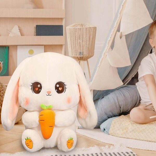 Peluche coniglio morbido 30 cm decorazione e giocattolo regalo originale