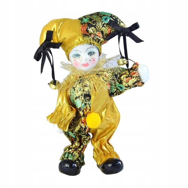 Bambola Triangel in porcellana con costume elegante decorazione casa e collezione