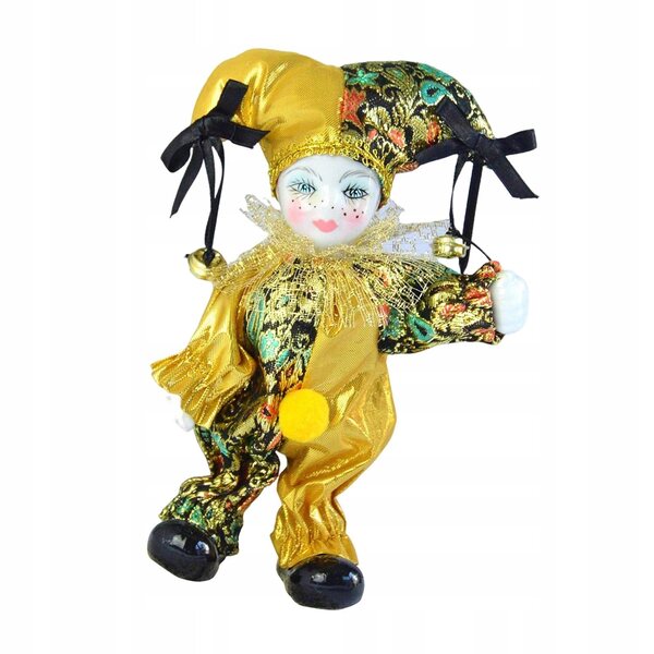 Bambola Triangel in porcellana con costume elegante decorazione casa e collezione