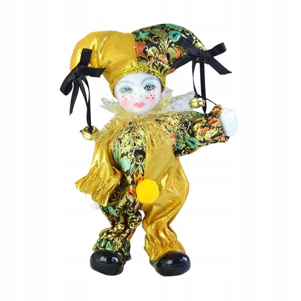 Bambola Triangel in porcellana con costume elegante decorazione casa e collezione