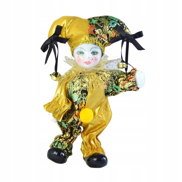 Bambola Triangel in porcellana con costume elegante decorazione casa e collezione
