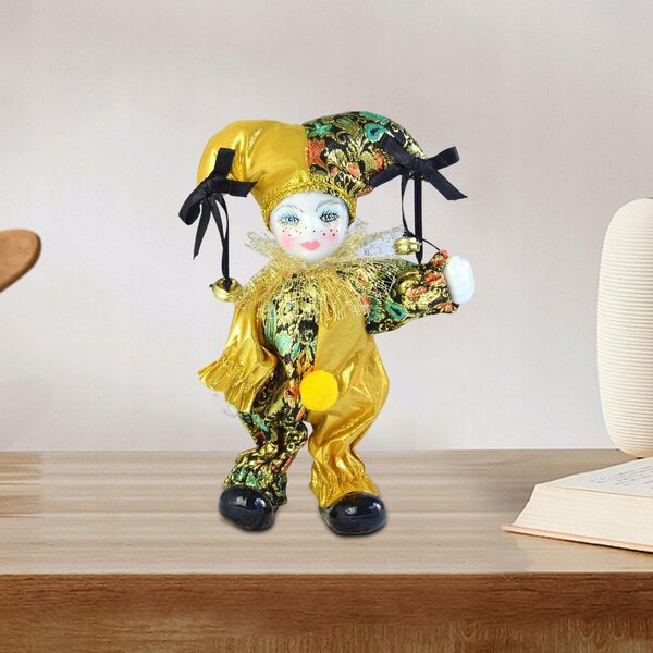 Bambola Triangel in porcellana con costume elegante decorazione casa e collezione