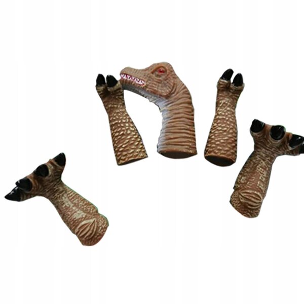 Set mit 5 Pacynki na Palce Dinozaury Brachiosaurus Lernspielzeugen