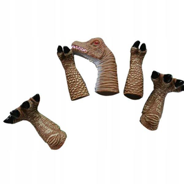 Set mit 5 Pacynki na Palce Dinozaury Brachiosaurus Lernspielzeugen