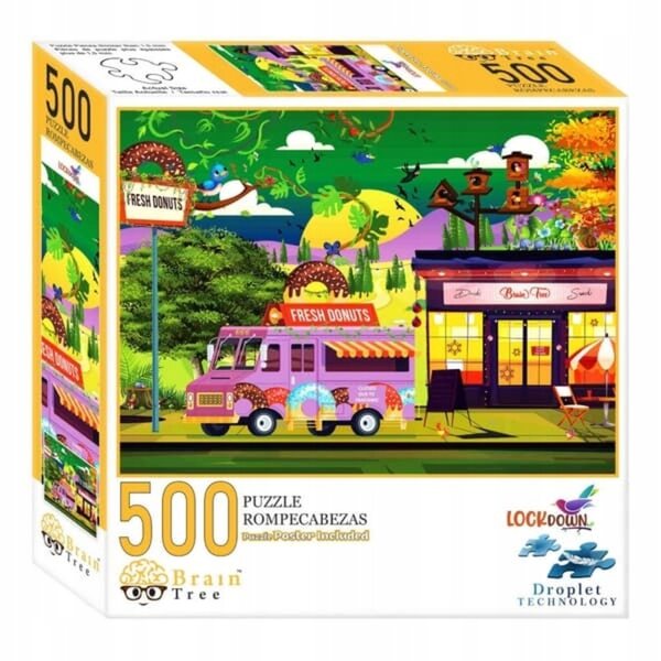 Brain Tree Puzzle 500 Teile mit mattem Finish und realistischen Details 49x36 cm