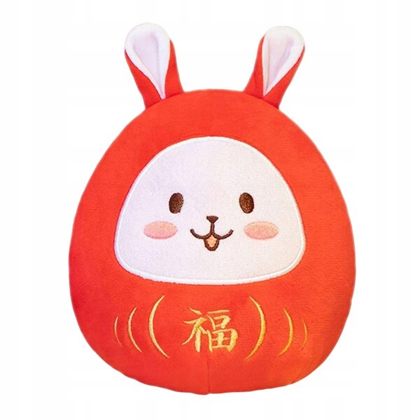 Dekoratives Kaninchen-Plüschtier, 28 cm, Rot, Chinesisches Mondjahr 2023